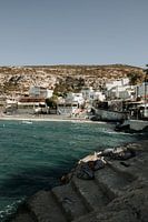 Le village de pêcheurs grec de Matala en Crète