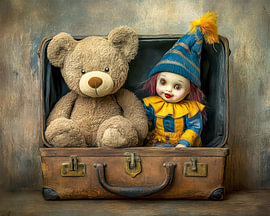 In an old suitcase