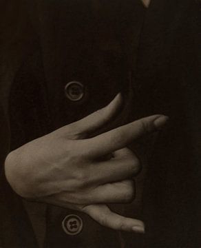 Georgia O'Keeffe - Hand (1918) door Alfred Stieglitz van Peter Balan