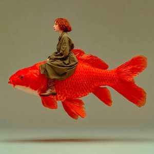 Reiten auf meinem Goldfisch