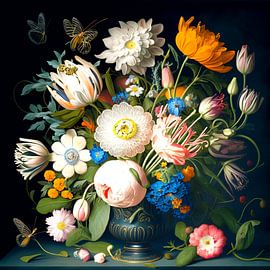 Stillleben Blumen Vase Niederlande Barock Eleganz