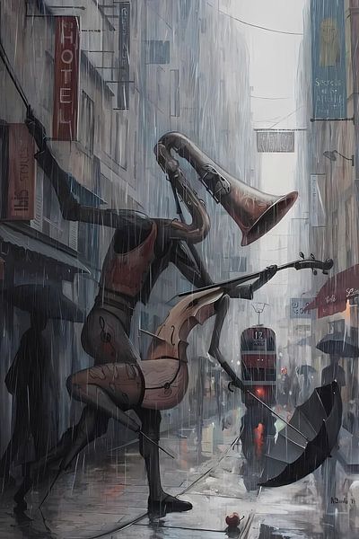 La vie est une danse sous la pluie par Artwork Shop
