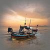 fishing boat at sunrise by Alex Neumayer