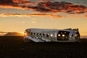 Solheimasandur airplane wreck in Iceland by Dieter Meyrl