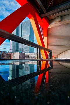 Reflection of De Rotterdam by De Straatplaat