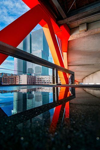 Reflection of De Rotterdam by De Straatplaat