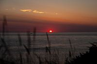 Zonsondergang met bootje