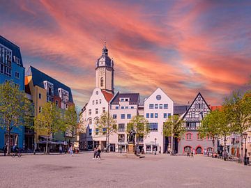 Markt in het centrum van Jena van Animaflora PicsStock