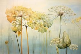 Riesenbärenklaue | Zauberspiegel | Riesenbärenklaue | Enkaustik von Blickfänger Gemälde