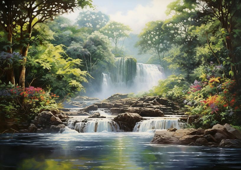 Costa Rica Painting by Abstract Painting