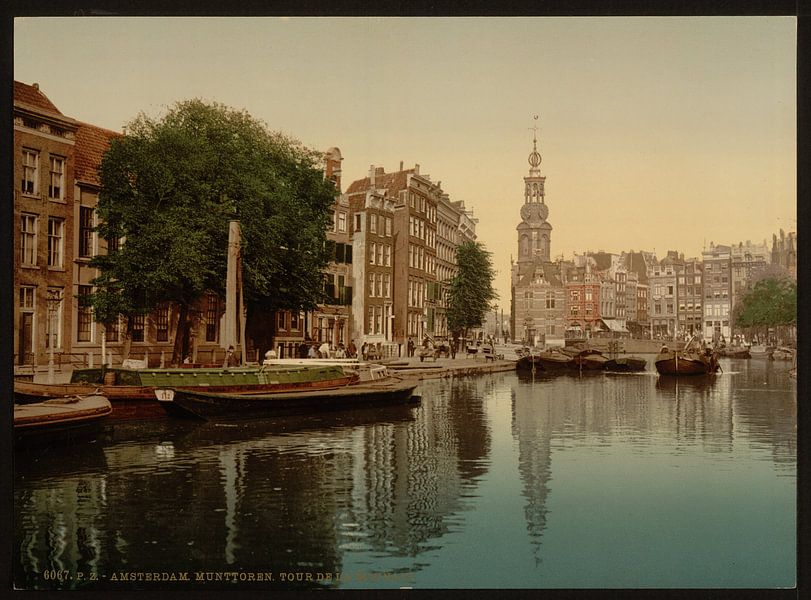 Munttoren, Amsterdam by Vintage Afbeeldingen