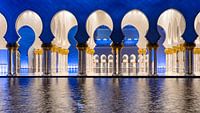 De bogen van de Sheikh Zayed-moskee in Abu Dhabi van Rene Siebring thumbnail