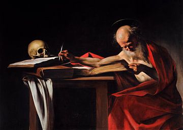 Caravaggio - Schrijvende Hiëronymus van Timeless Artworks