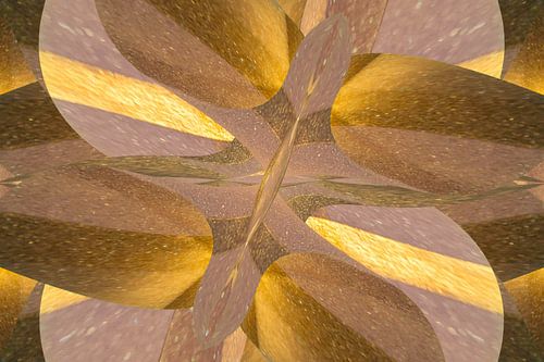 Patroon van bladeren met glinsterend goud