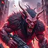 NEON KRAMPUS - Der Teufel verwüstet die Cyberpunk City von INFERAURUM