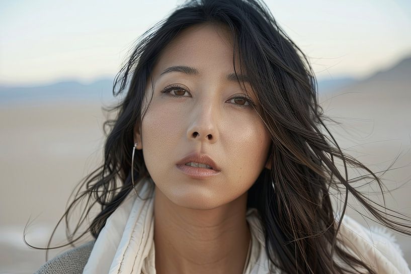 asiatisches belletristisches Porträt von Egon Zitter