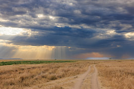 Licht durch die Wolken von Yves Dohmen