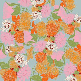 Flowers market by Mad Dog Art