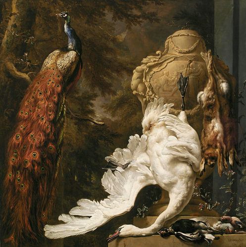 Pauw en Jachttrofeeën, Jan Weenix