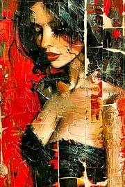 malerisches Frauenporträt von Egon Zitter