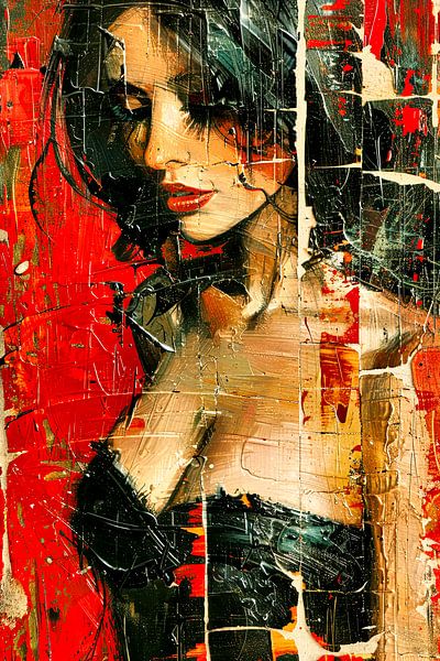 malerisches Frauenporträt von Egon Zitter