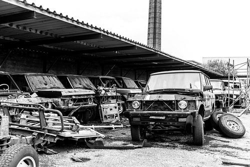 Landrover at the scrapyard