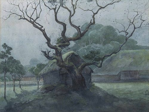 Simon Moulijn, Schuurtje met boom