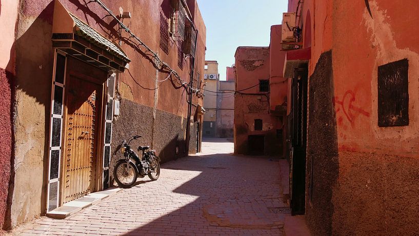 Oude fiets in Marrakech van Timon Schneider