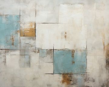 Abstraktes Blau | Schichten von vergessenem Azurblau von ARTEO Gemälde