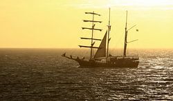 Zeilschip voor de Zeeuwse kust