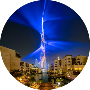Burj Khalifa lasershow van Rene Siebring
