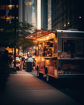 Street scene in the city by fernlichtsicht