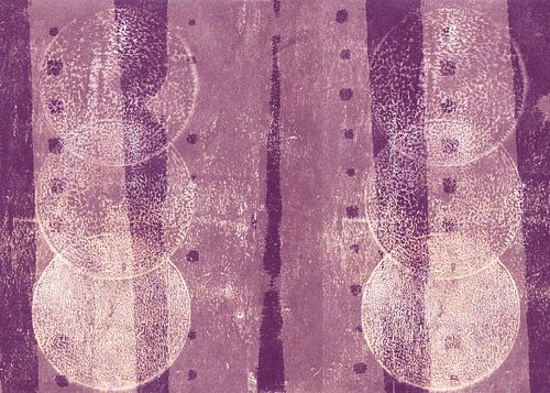 Moderne abstracte kunst. Vormen in paars.