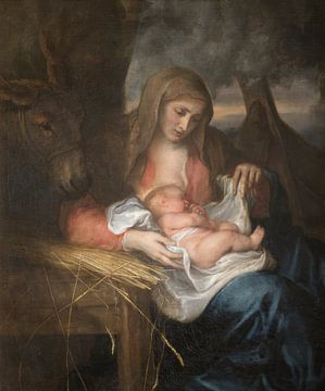 Madonna van het stro, Antoon van Dyck