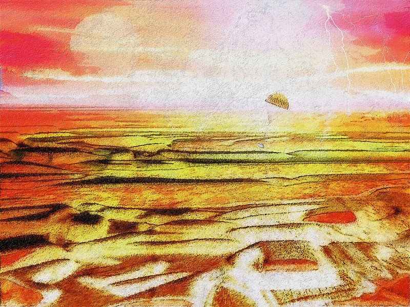 Huygens landet auf Titan von Frans Blok - Fotos, Kunst und weitere Wanddekoration