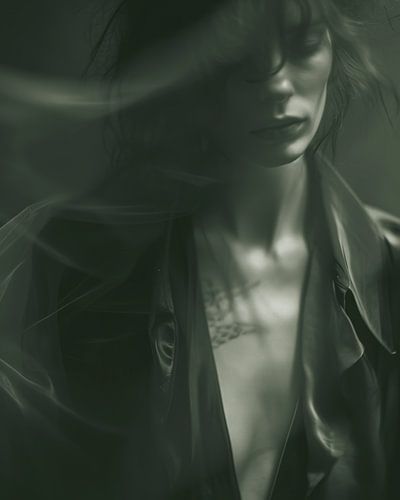 Stijlvol boudoir portret in zwart-wit