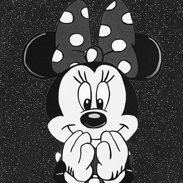 Minnie Mouse Life is Beautiful van Kathleen Artist Fine Art