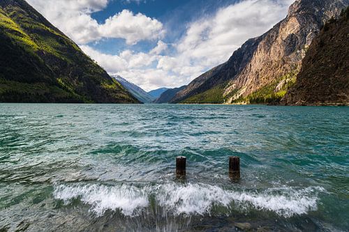 Seton Lake bij Lillooet in British Columbia, Canada.