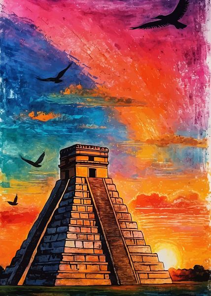 Chichen Itzá, Sunset by MIROKKU