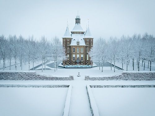 Kasteel Heemstede in de sneeuw van Exposure Visuals