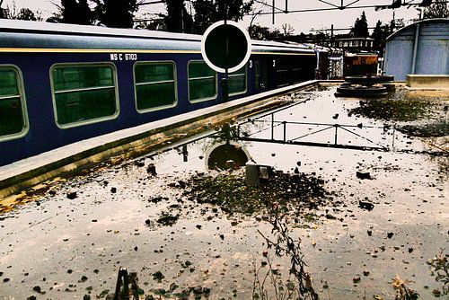 Railway museum - roof of maintenance shed