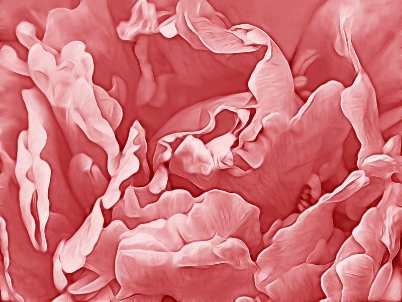 Pfingstrose Art (Rosa Version) von Caroline Lichthart