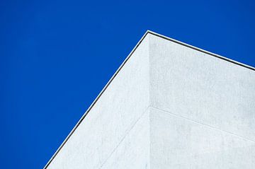 Geometric shapes and blue sky