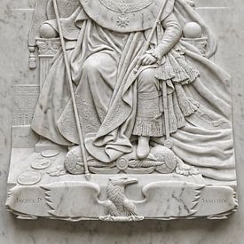 Napoleon on his Imperial throne by Frank Lavooij