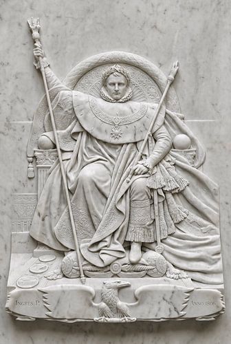 Napoleon on his Imperial throne