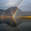 Un double arc-en-ciel sur l'île de Skye en Écosse sur Jos Pannekoek
