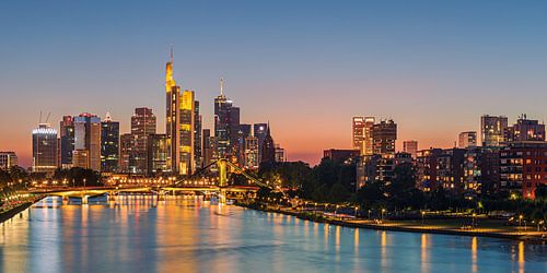 Sunset over Frankfurt am Main