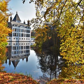 Renswoude Castle in autumn by Egbert van Ede