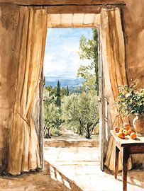 Garden open window view by IamHome Studio