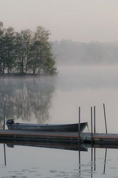 Tôt le matin au bord de l'eau sur Sander Strijdhorst